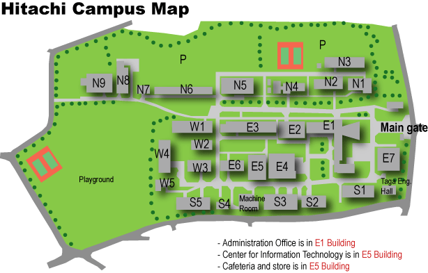 Hitachi Campus Map